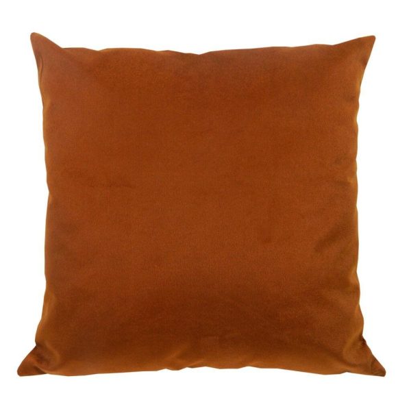 Capa de almofada suede mostarda