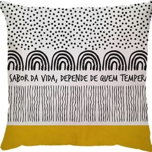 Capa de Almofada sabor da vida