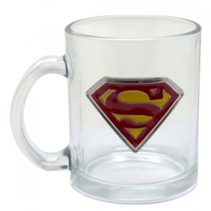 Caneca de Vidro do Super Man