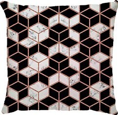 Capa de Almofada Cubo Preto
