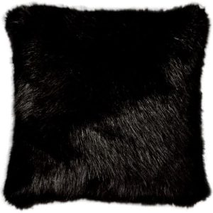 Capa de Almofada Polar Preta