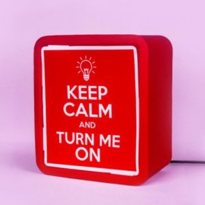 Luminária Lightbox - Keep Calm