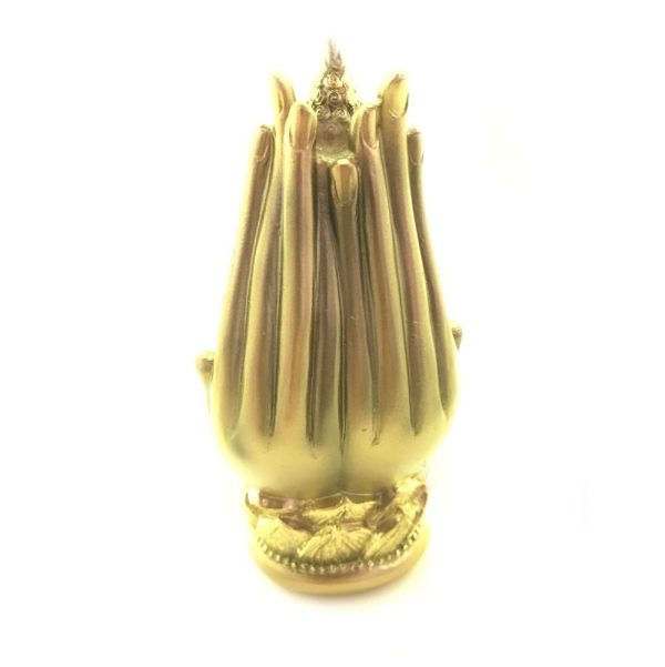 Mão buda de resina dourado 14cm - Image 2