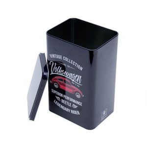 Lata Metal Preta Fusca Vintage