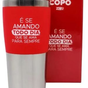 Copo de viagem "É se amando todo dia"