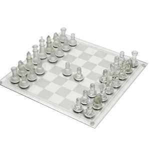 Jogo de Xadrez em vidro com 32 peças