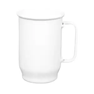 Caneca de chopp personalizada em alumínio branca 600 ml