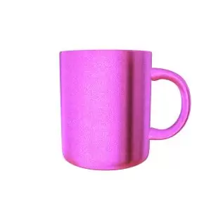 Caneca rosa glitter personalizada para frases