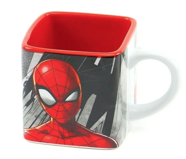 Caneca quadrada Homem Aranha