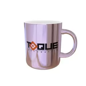 Caneca (espelhada) rose para personalização