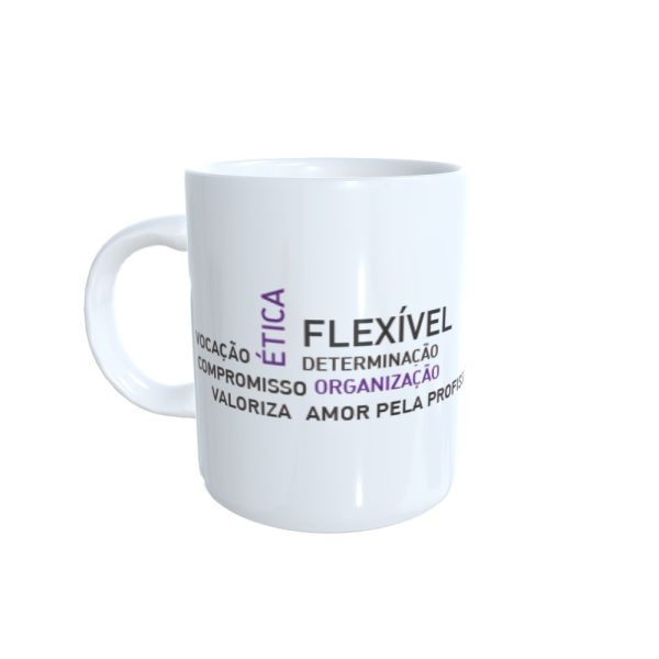 Caneca profissão Administração branca - Image 2