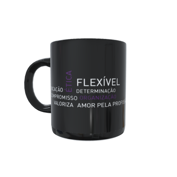 Caneca profissão Administração preta - Image 2