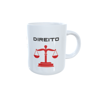 Caneca profissão Direito branca