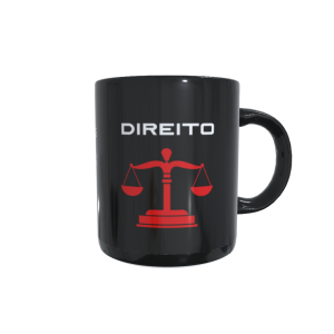 Caneca profissão Direito preta