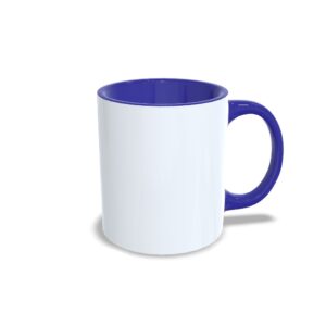 Caneca personalizada com interior azul personalizada
